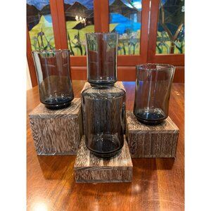 Vintage Libbey Blue Juice Glasses.